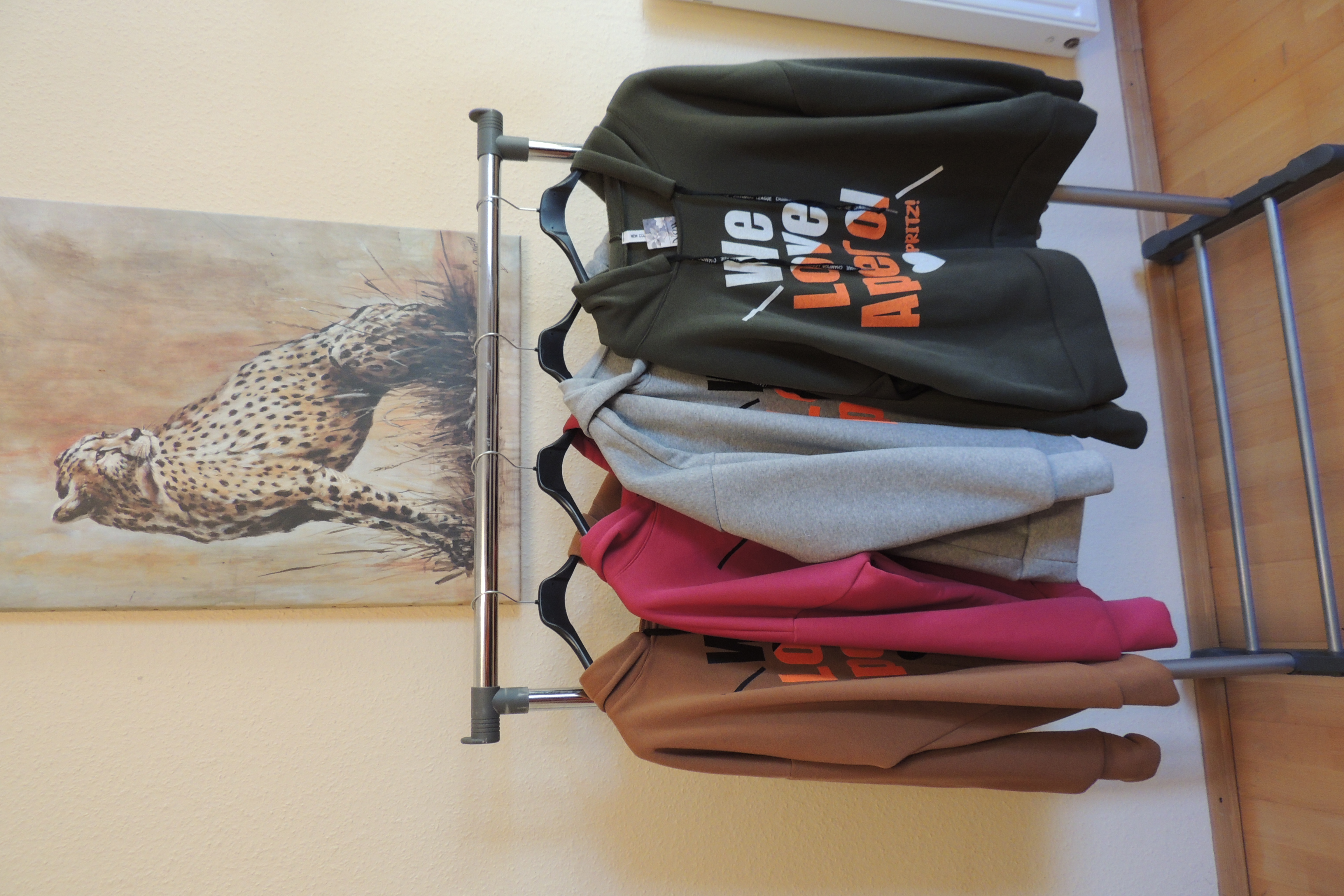 Hoodie Shirt Hängerchen Sweat warm Aperol Spritz Made Italy Gr. 44,46, kl 48 marinasmodeshop24      (2688)