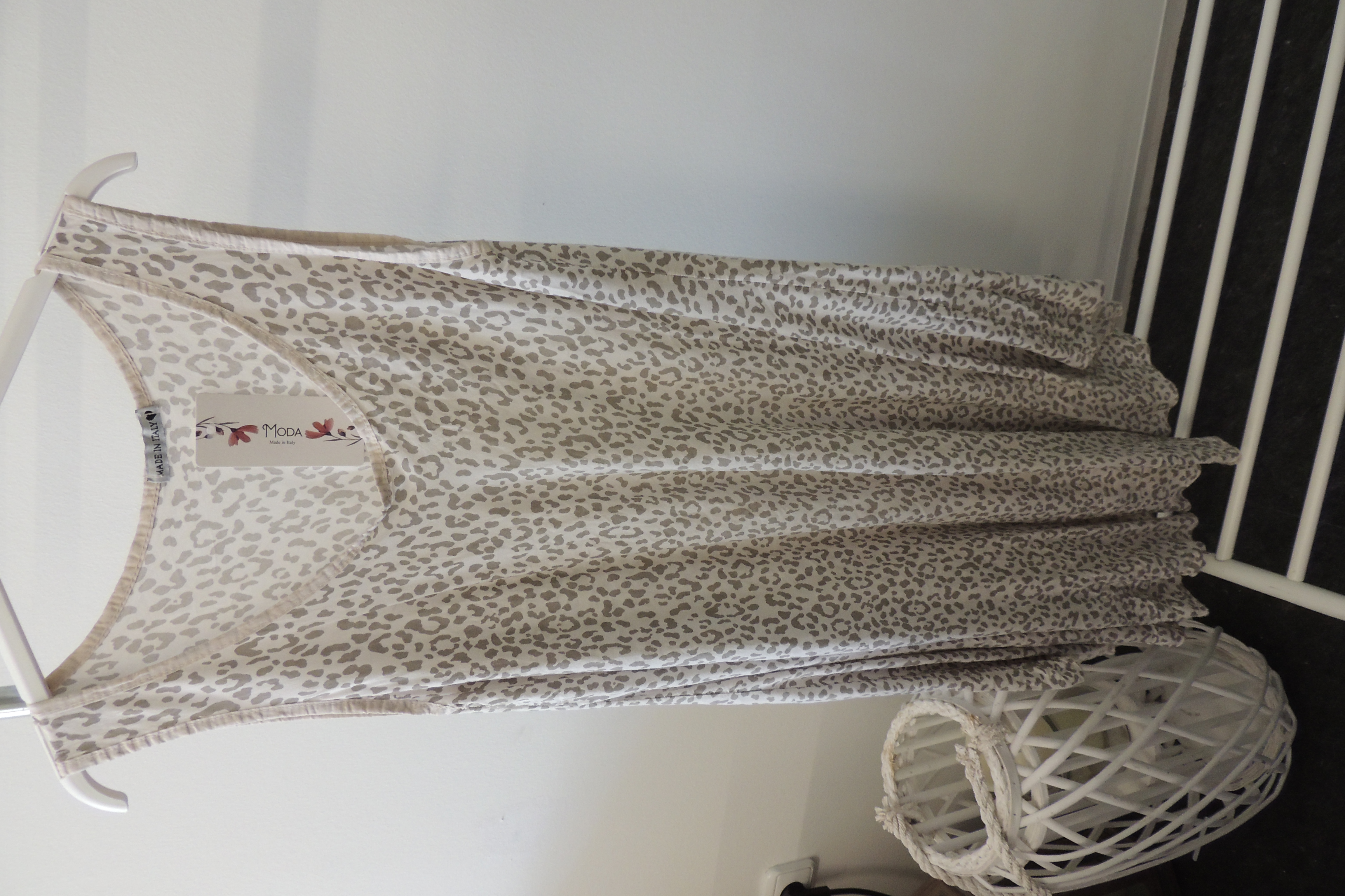 Kleid Sommerkleid Hängerchen Shirt Tunika Neon Leo Made Italy 44,46