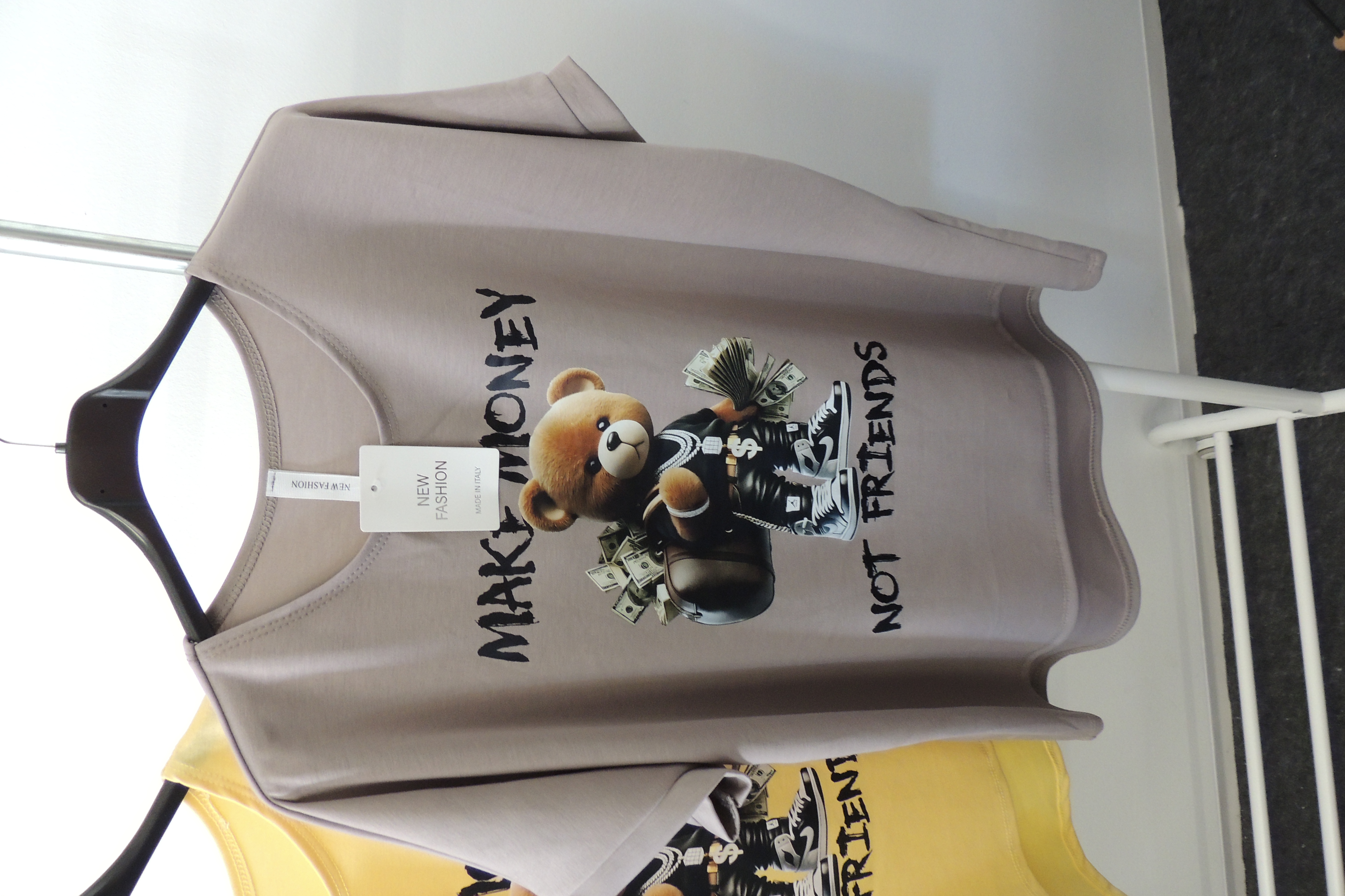 T-Shirt Tunika Hängerchen Made Italy Softtouch Make Money 44,46,48