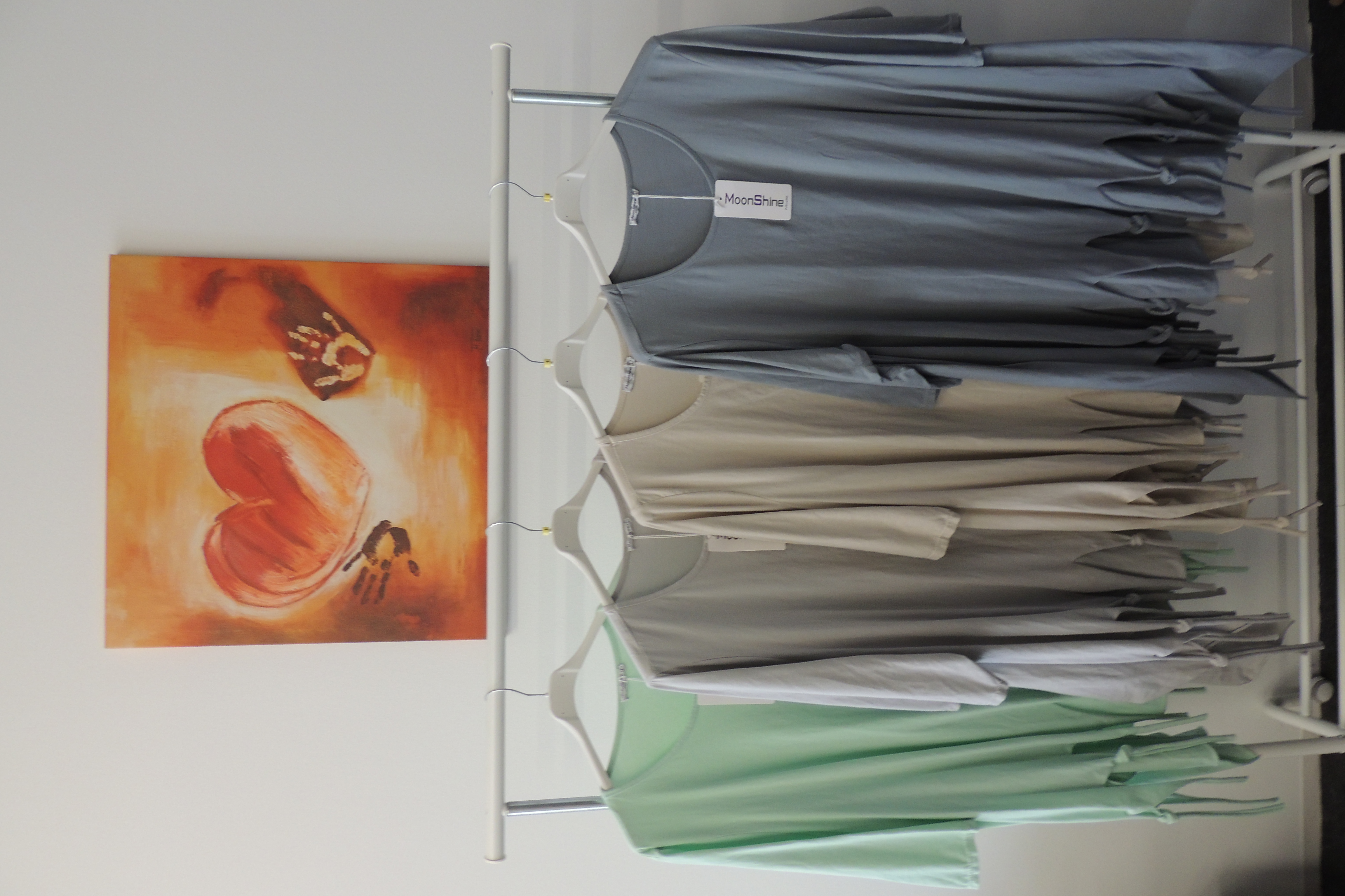 Shirt Hängerchen Tunika Zipfel Knoten Moonshine Made Italy Gr. 1 Gr. 46,48
