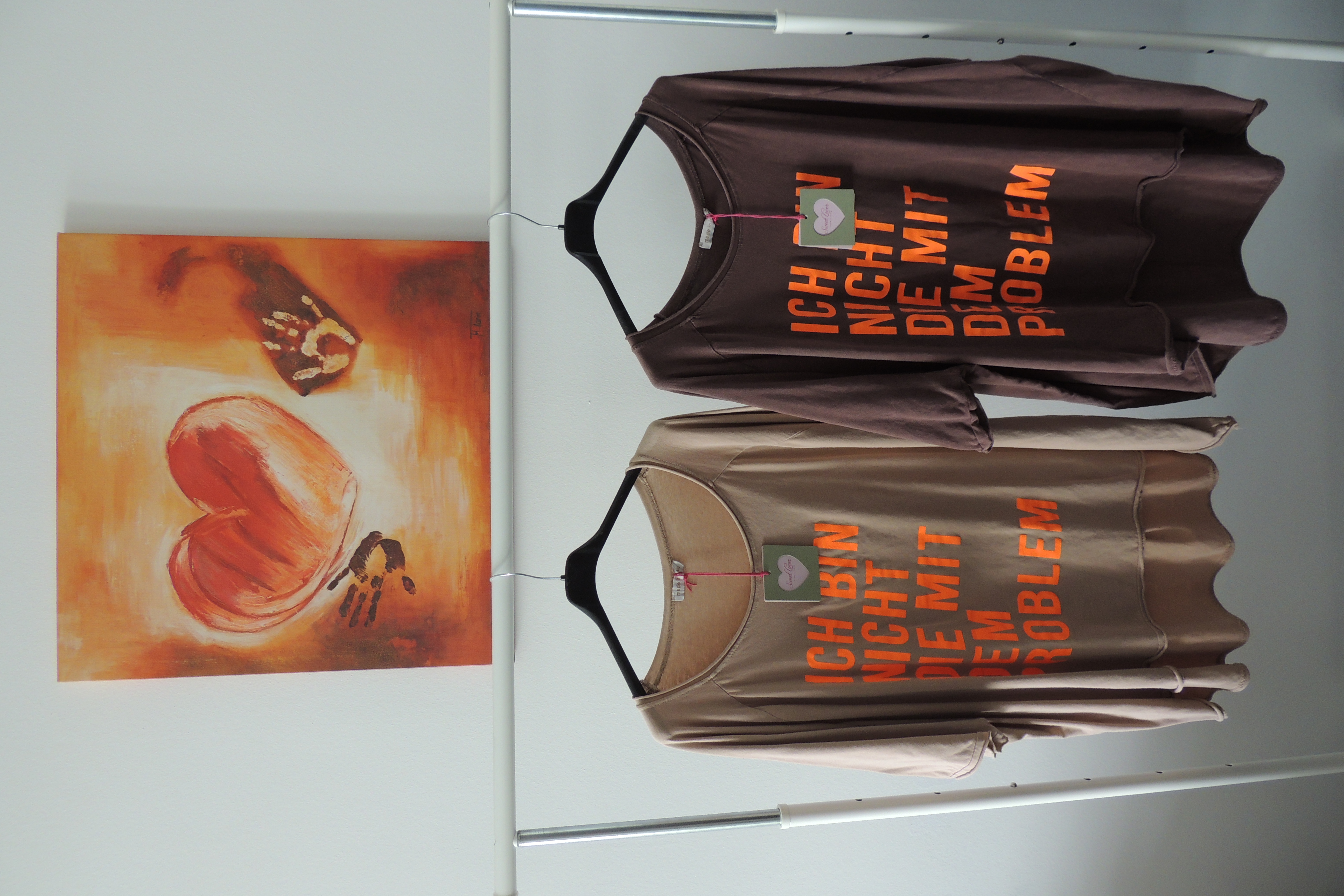 T-Shirt Tunika Hängerchen Made in Italy Ich bin nicht Problem Spruch Gr. 48,50,52