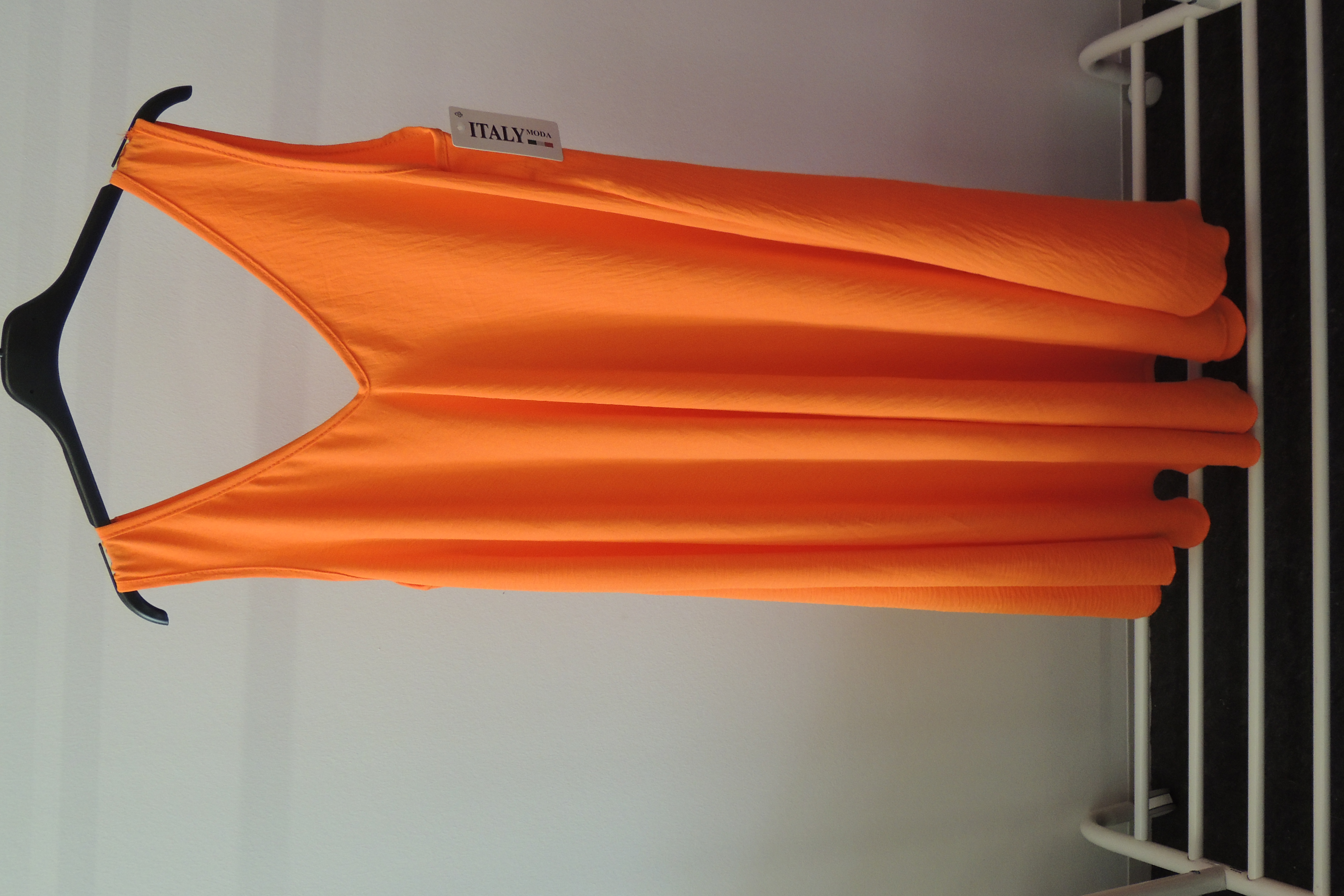 Kleid Sommerkleid Hängerchen Shirt Tunika Uni Made Italy 44,46,48
