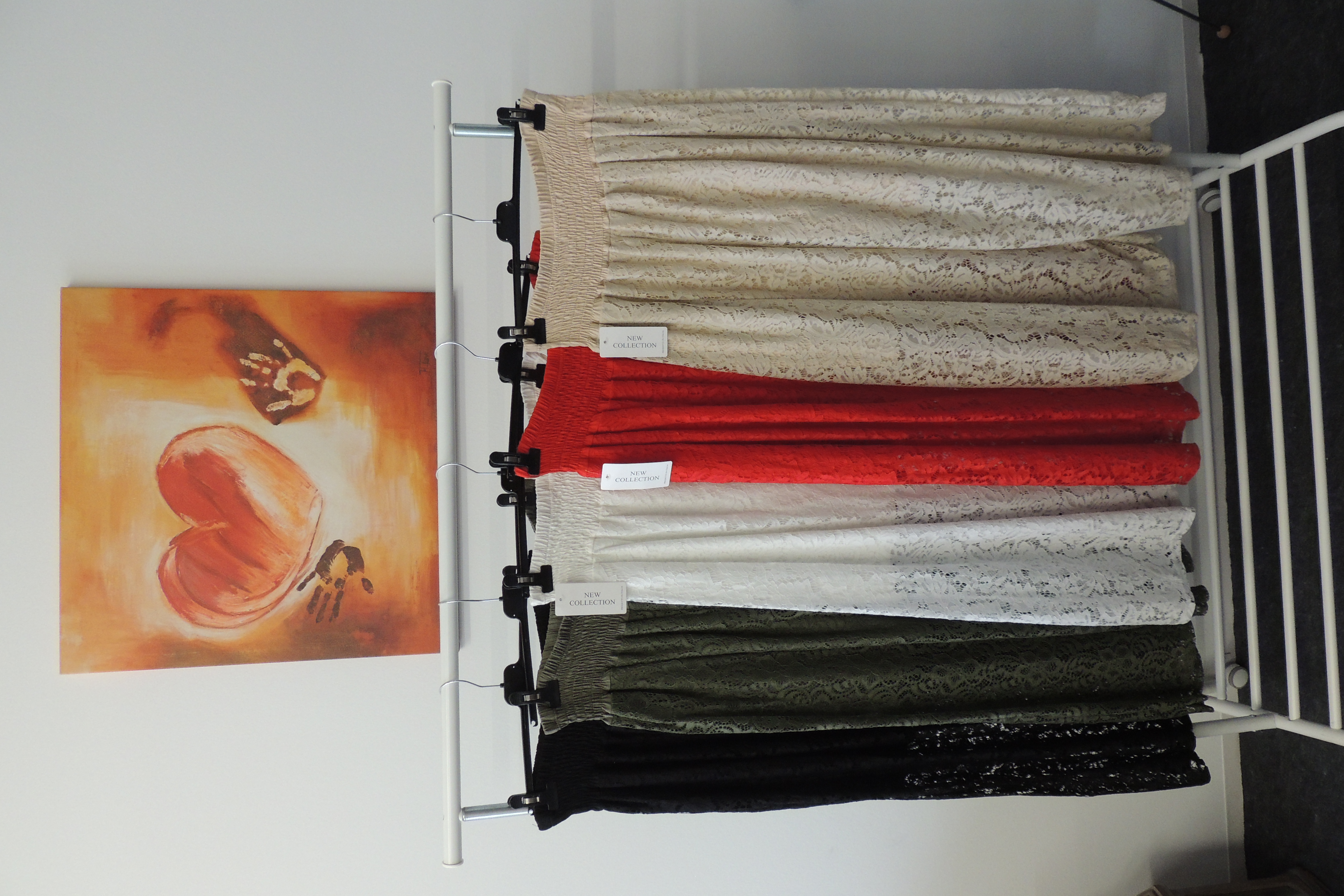 Hose Jogpant Spitze Muster Hosenrock breites Bein Made Italy Gr 46,48,50