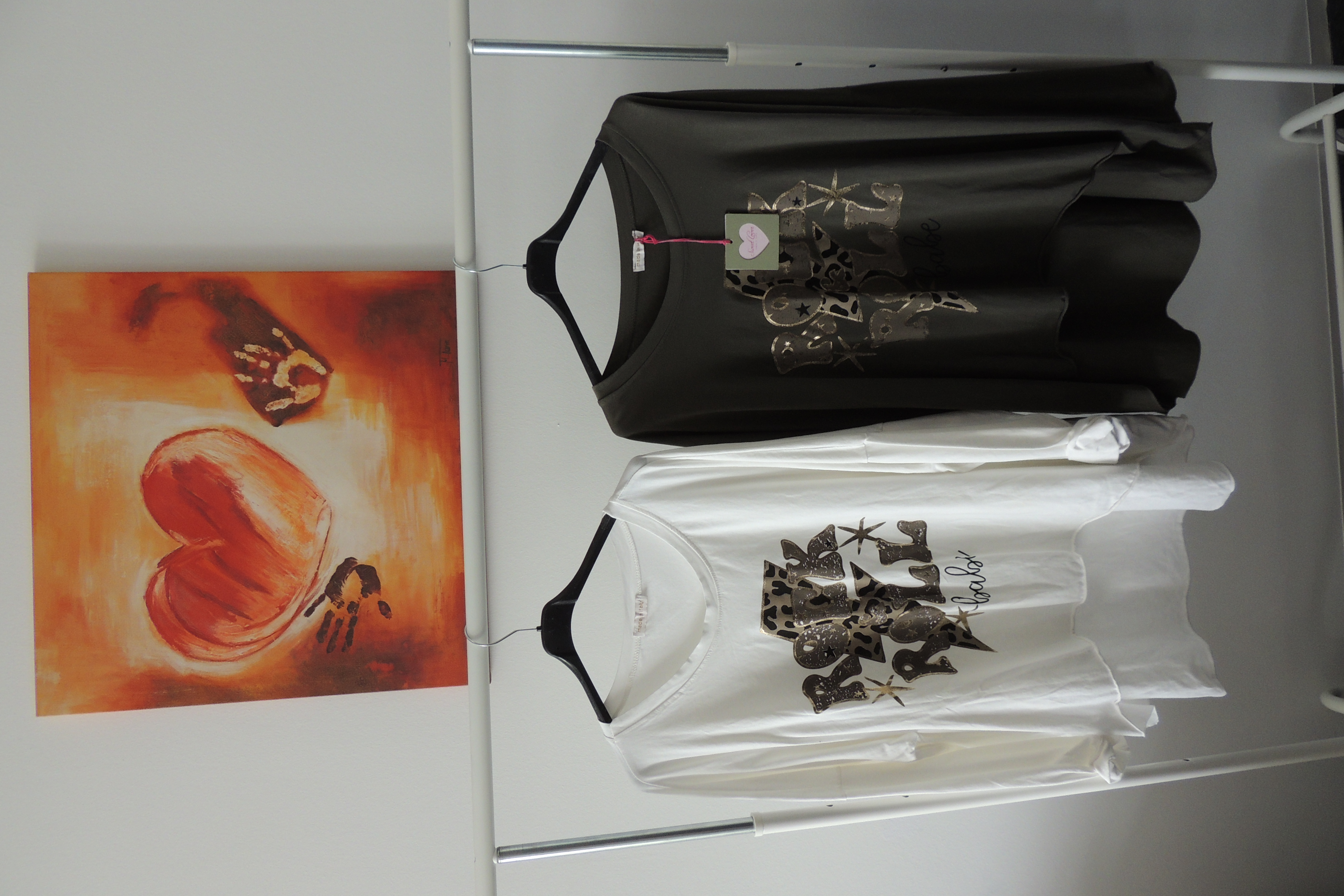 Shirt Tunika Hängerchen Rock & Roll Leo Made in Italy 46,48,50