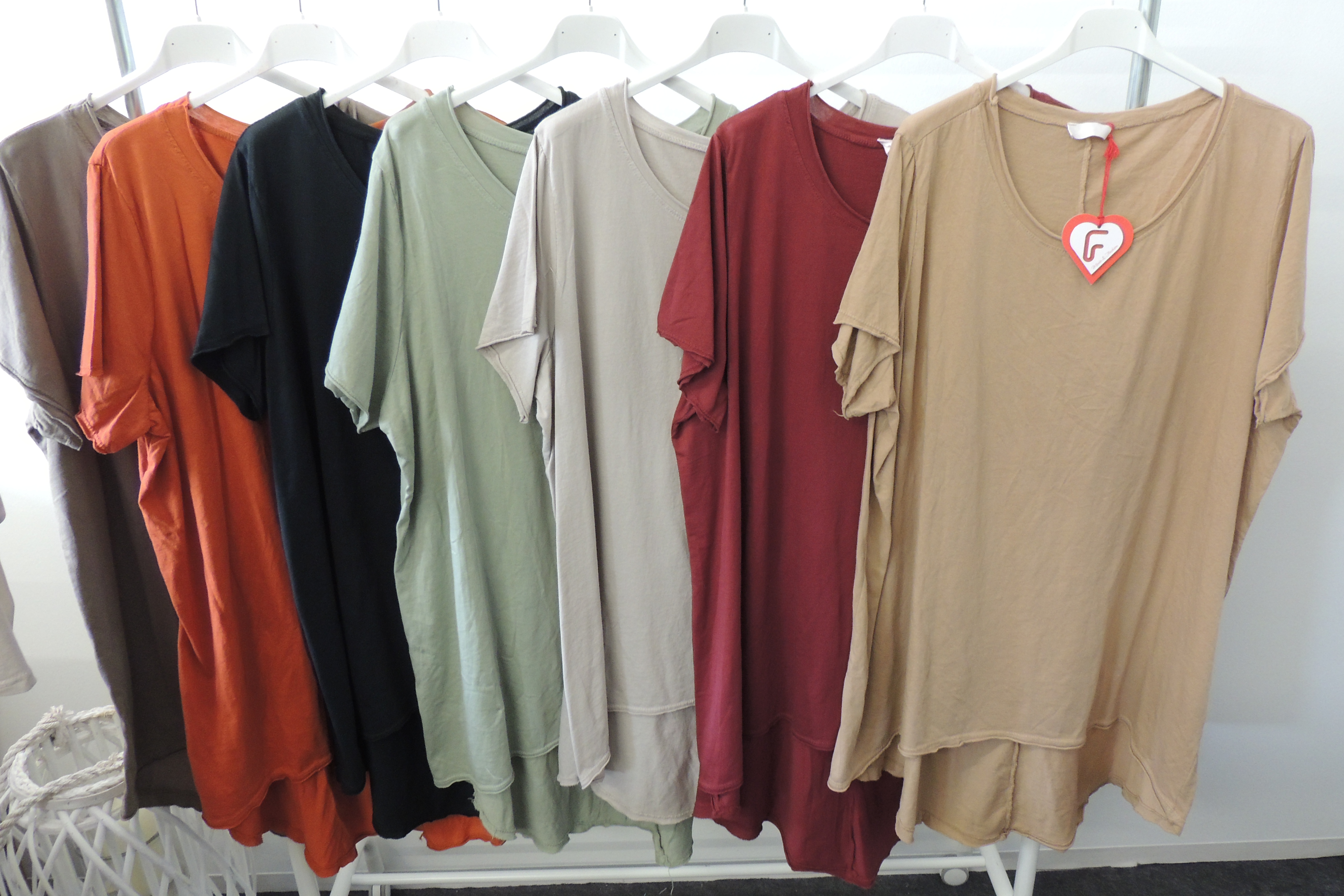 T-Shirt Tunika Hängerchen Made in Italy Uni 44,46,48