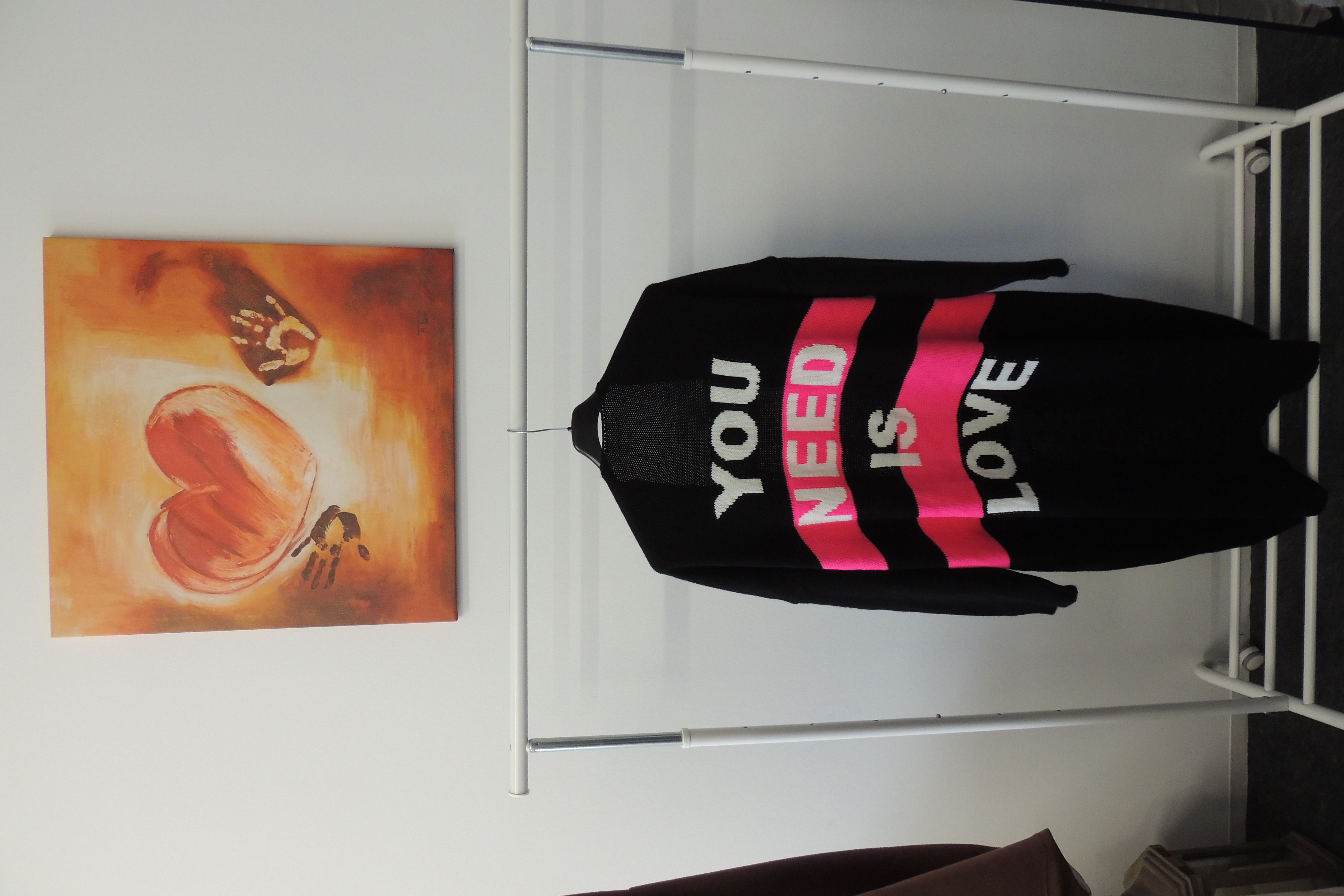 Jacke Strickjacke Hängerchen Cardigan Pullover Made Italy Spruch 44,46,48