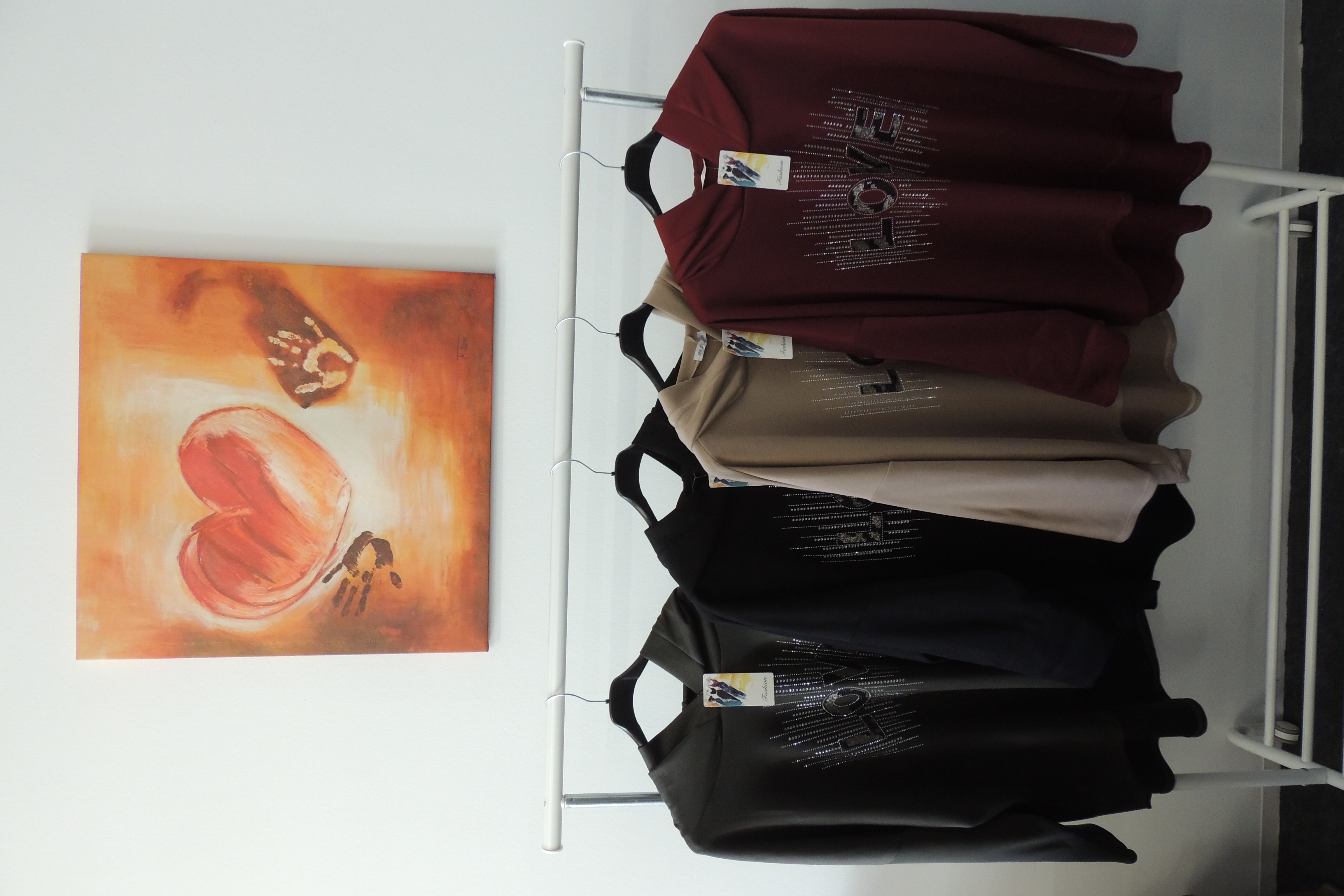 Hoodie Shirt Tunika Hängerchen Butterstoff Soft Love Made Italy 44,46,48