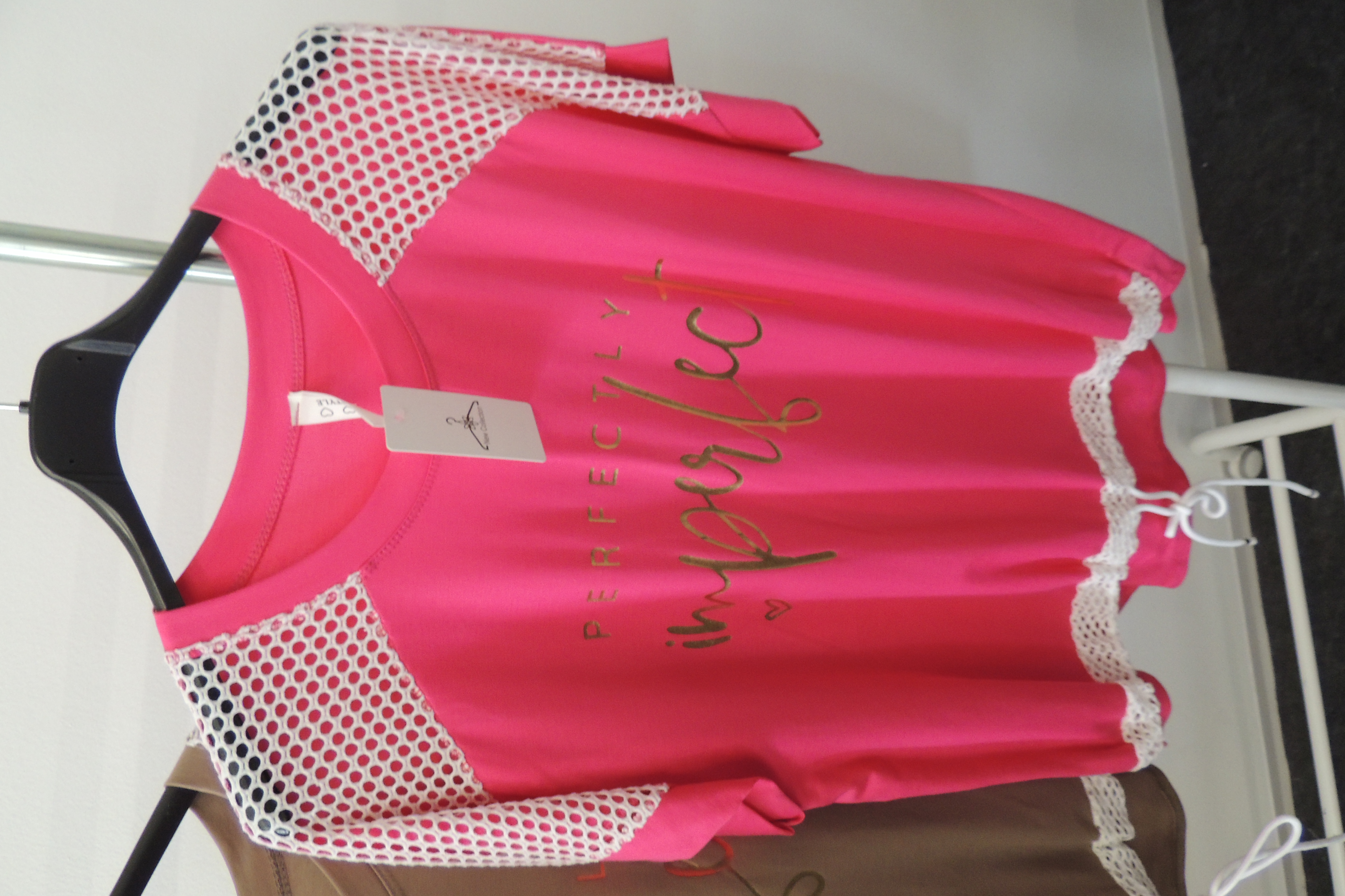 T-Shirt Tunika Hängerchen Softtouch Perfectly Imperfect Made in Italy 42,44kl46