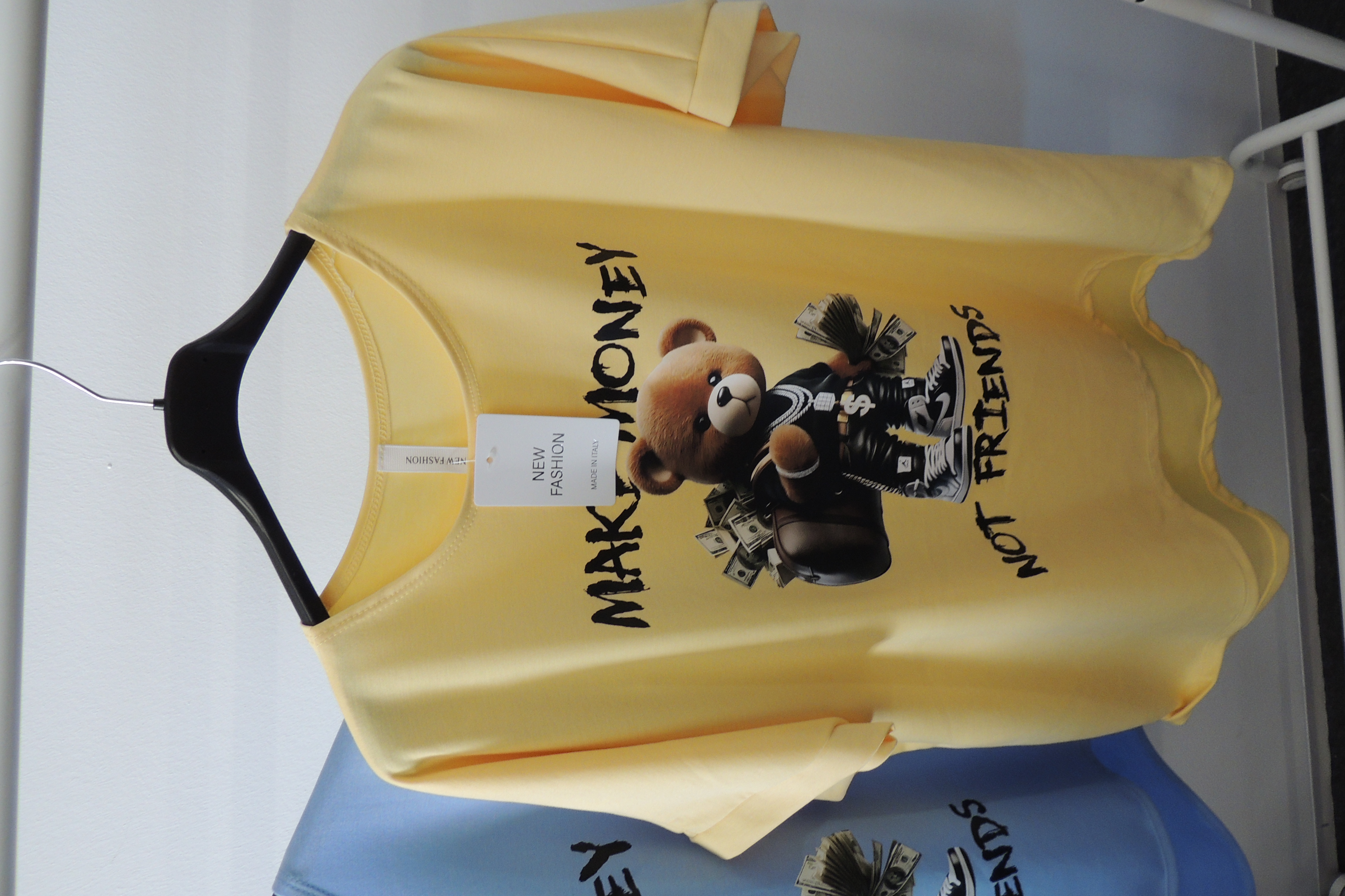 T-Shirt Tunika Hängerchen Made Italy Softtouch Make Money 44,46,48