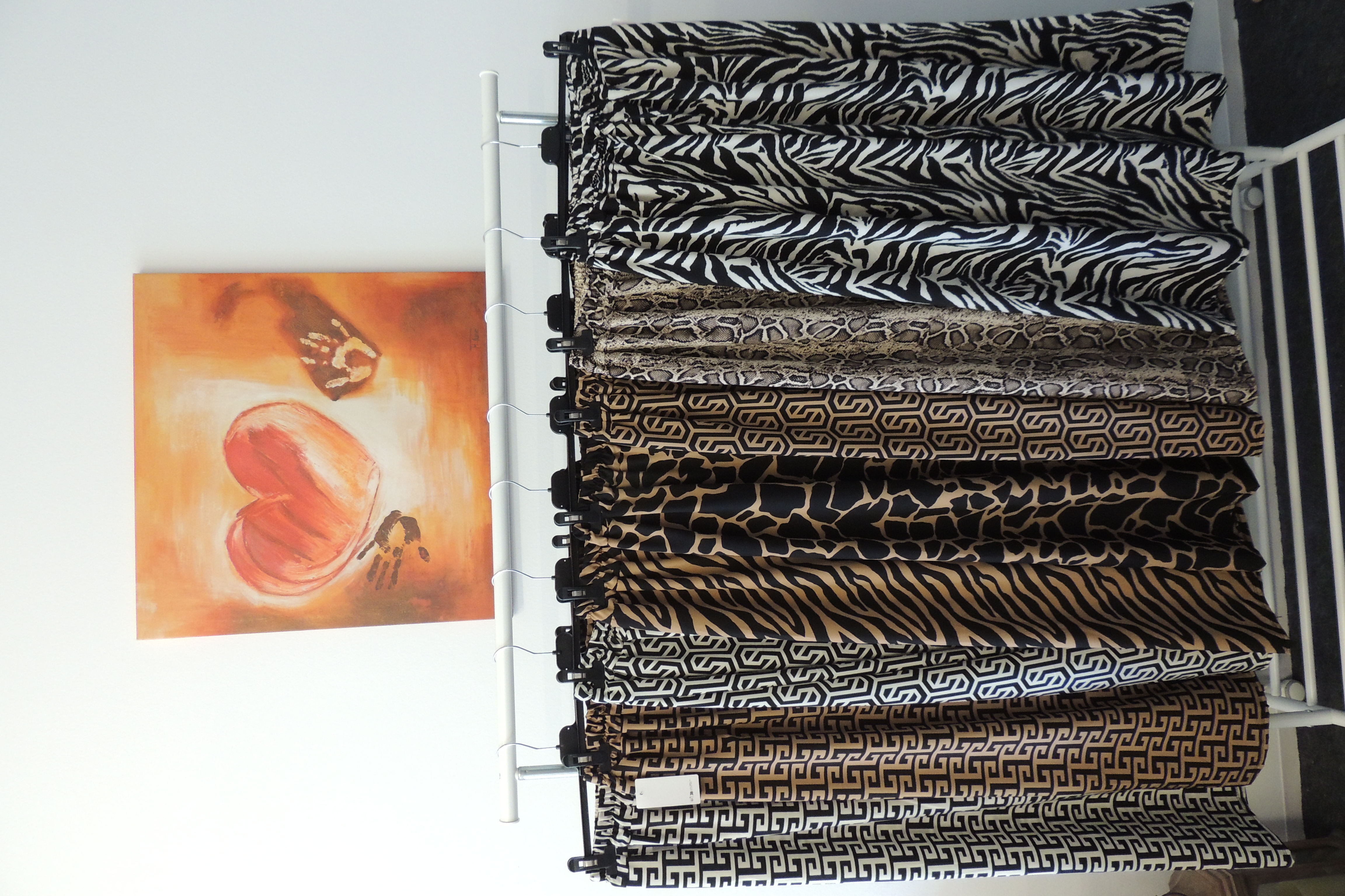 Hose Sommerhose Muster breites Bein Marlene Made Italy Gr 46,48,50
