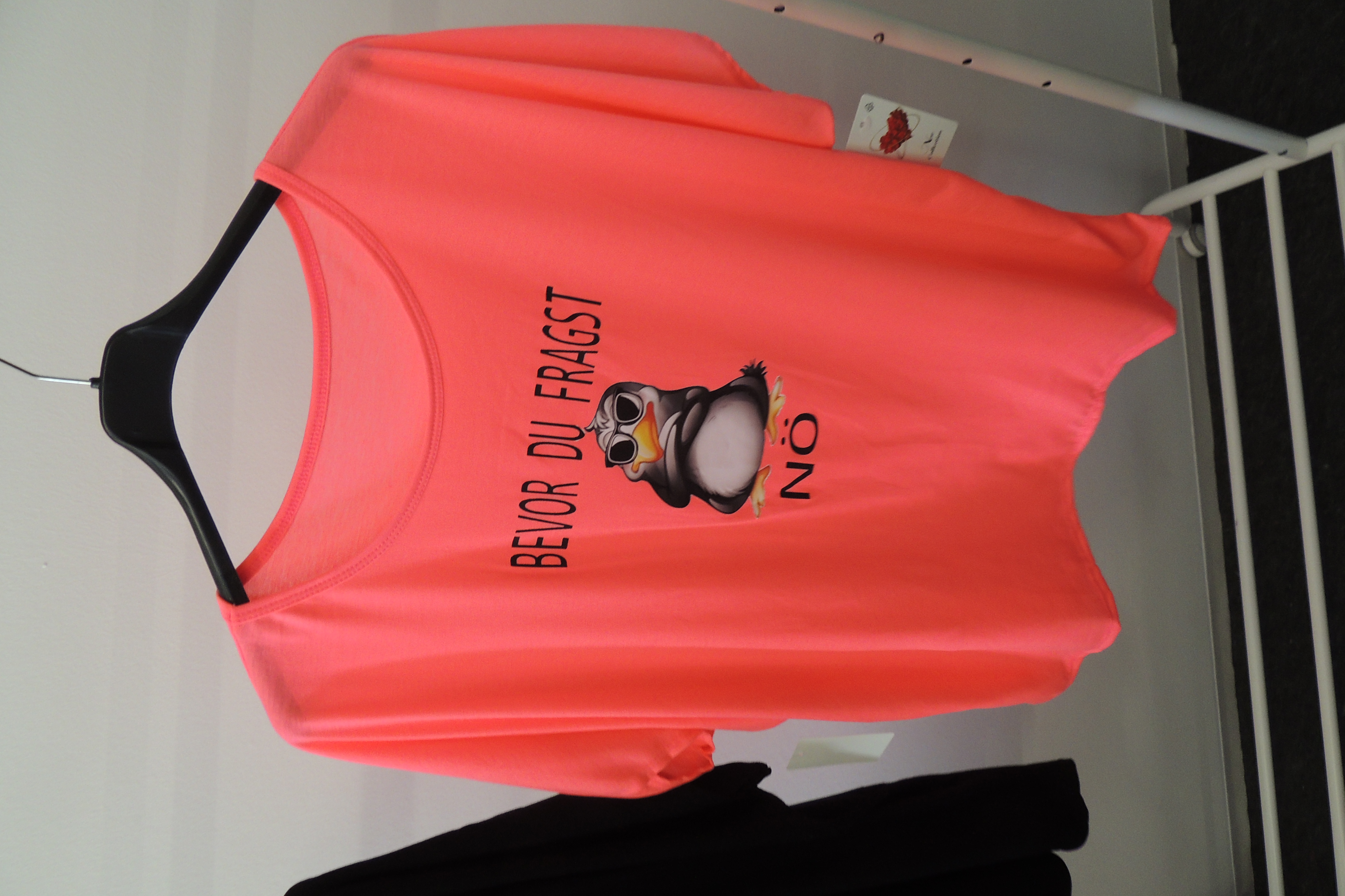 T-Shirt Tunika Hängerchen Made in Italy Bevor Du fragst Nö Spruch 44,46,48