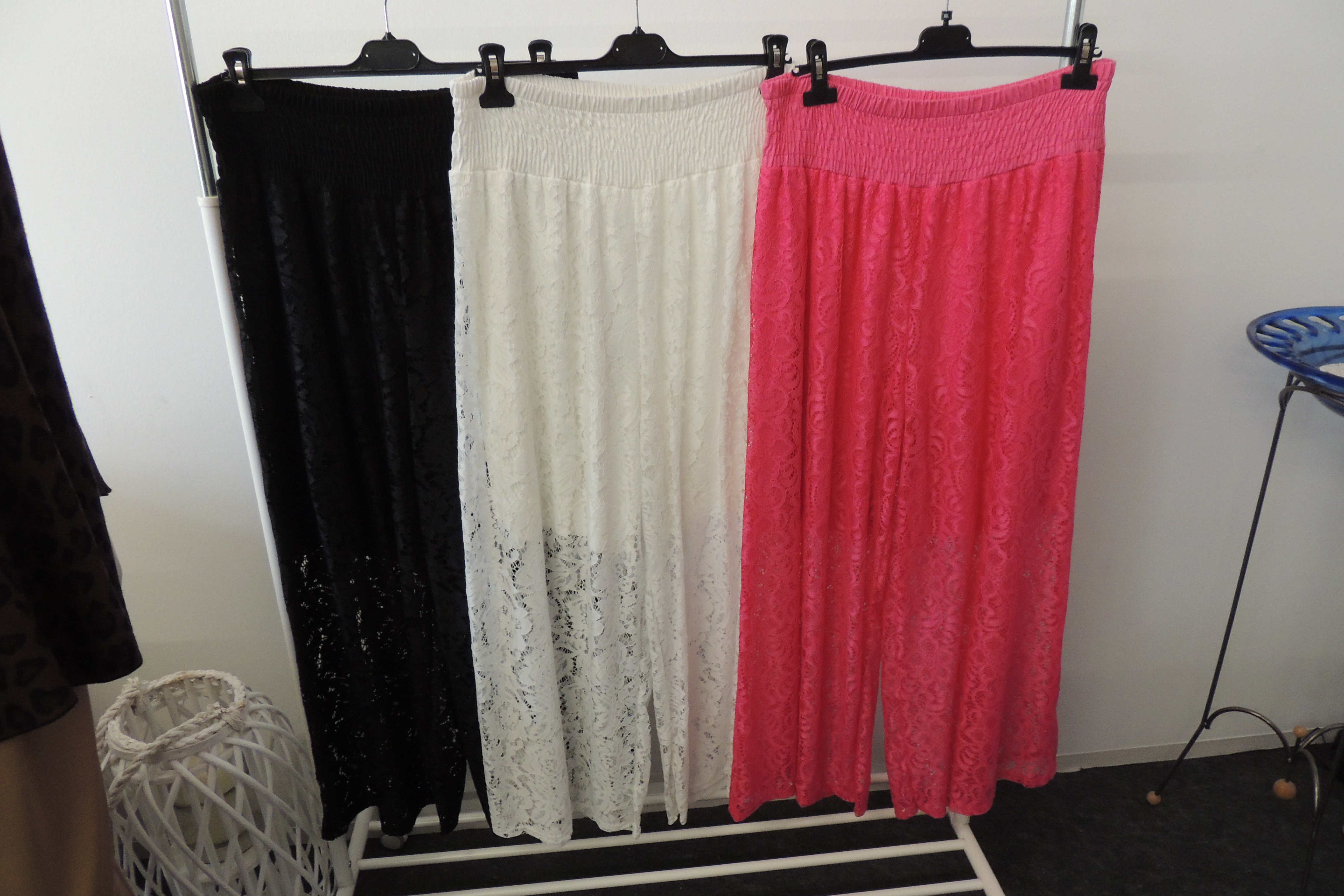 Hose Jogpant Spitze mit Radlerhose Marlene Hosenrock Made Italy 46,48,50