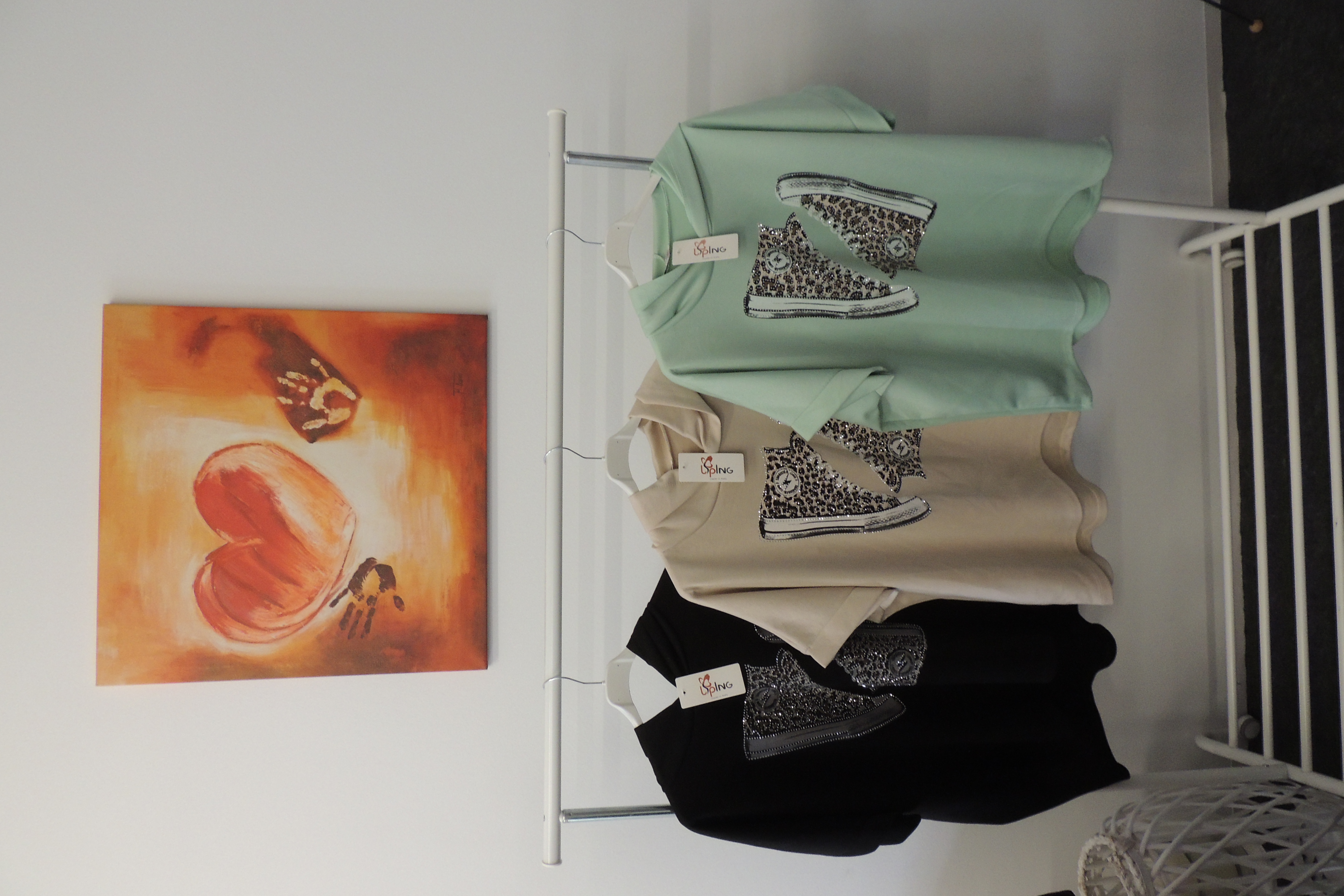 T-Shirt Hoodie Tunika Hängerchen Softtouch Leo Schuh Made Italy 42,44,46