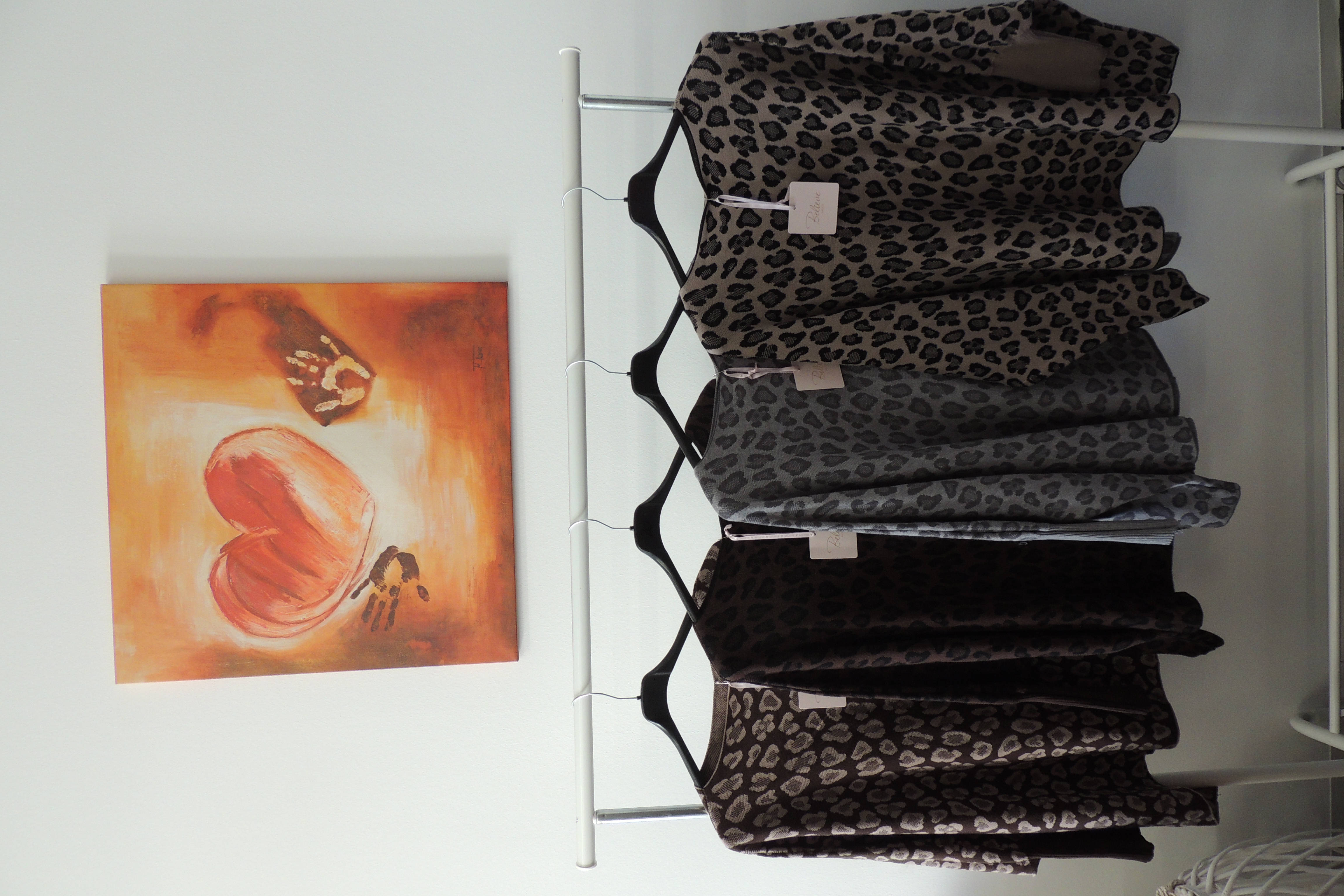 Pullover Poncho Style Leo Shirt Tunika Hängerchen Made in Italy Gr 44,46,48